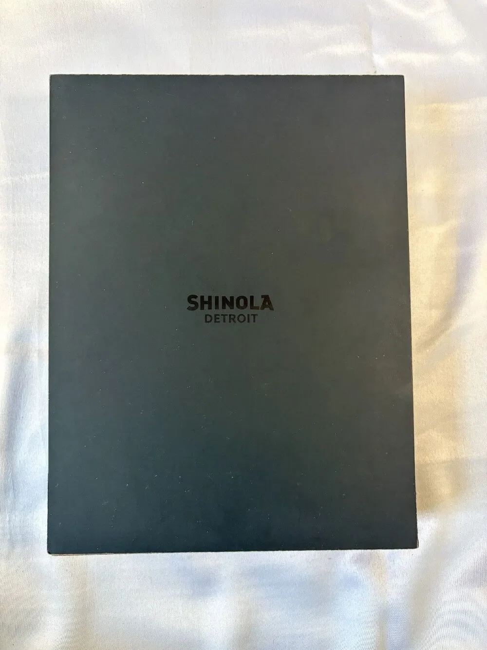 Shinola‎ Detroit Foldover Clutch Womens OS Navy Blue Excellent Leather Suede Zip